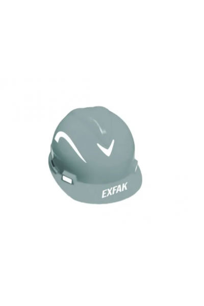 Capacete c/ Carneira e Jugular Classe B - Cinza - Exfak